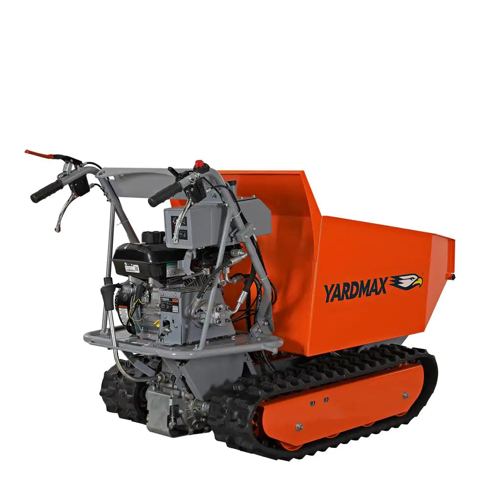 YARDMAX YD8105 Track Barrow with Hydraulic Assist, 1100lb. Capacity, Briggs CR950, 6.5 hp, 208cc