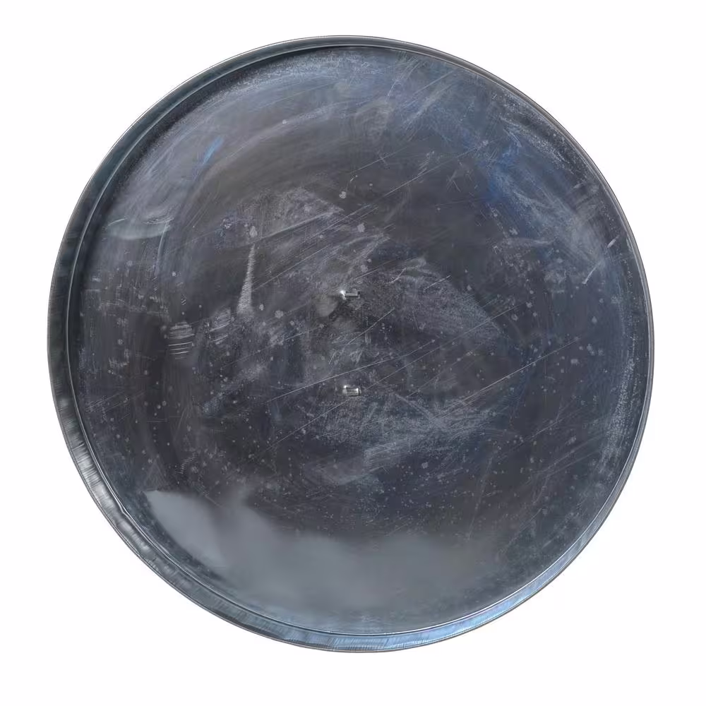 Vestil Open Head Galvanized Drum Cover with Handle