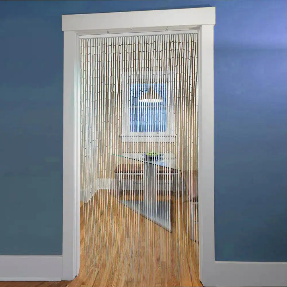 None White Solid Sheer Curtain - 35 in. W x 78 in. L