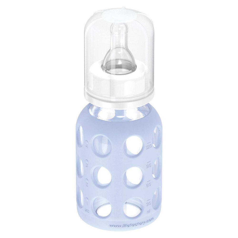 None 9 oz. Multicolored Glass Baby Bottle Starter Set (Set of 4)