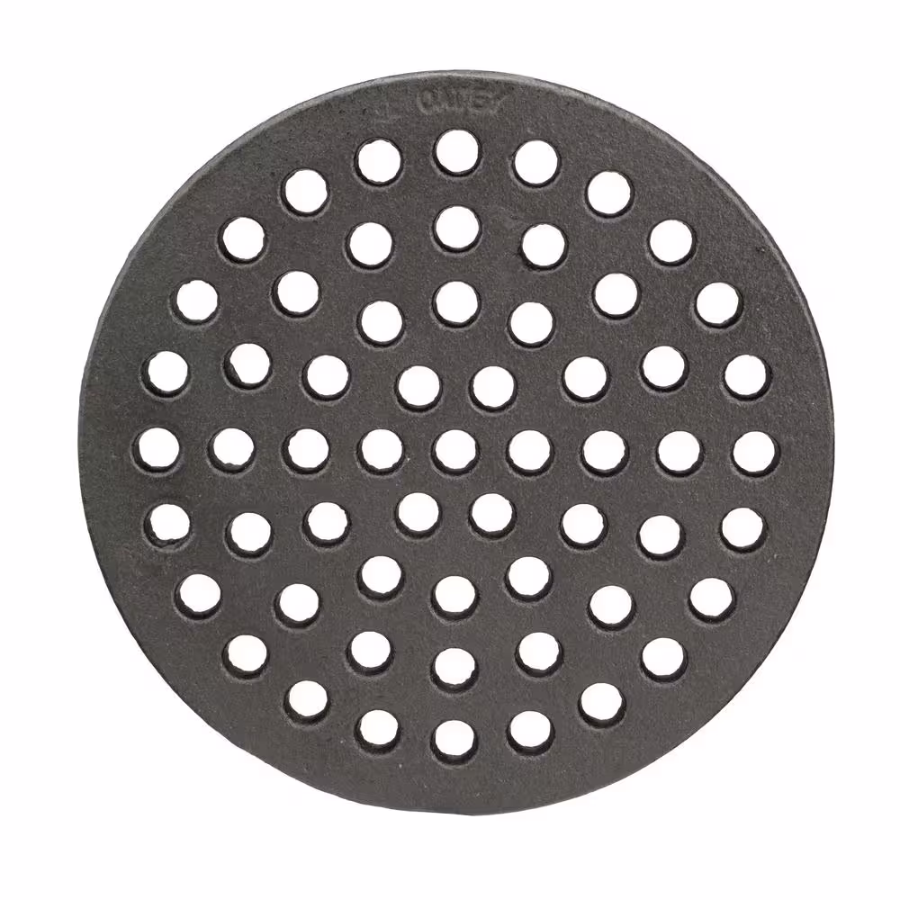 Oatey Round 6-7/8 in. Black Cast Iron Floor Drain Cover