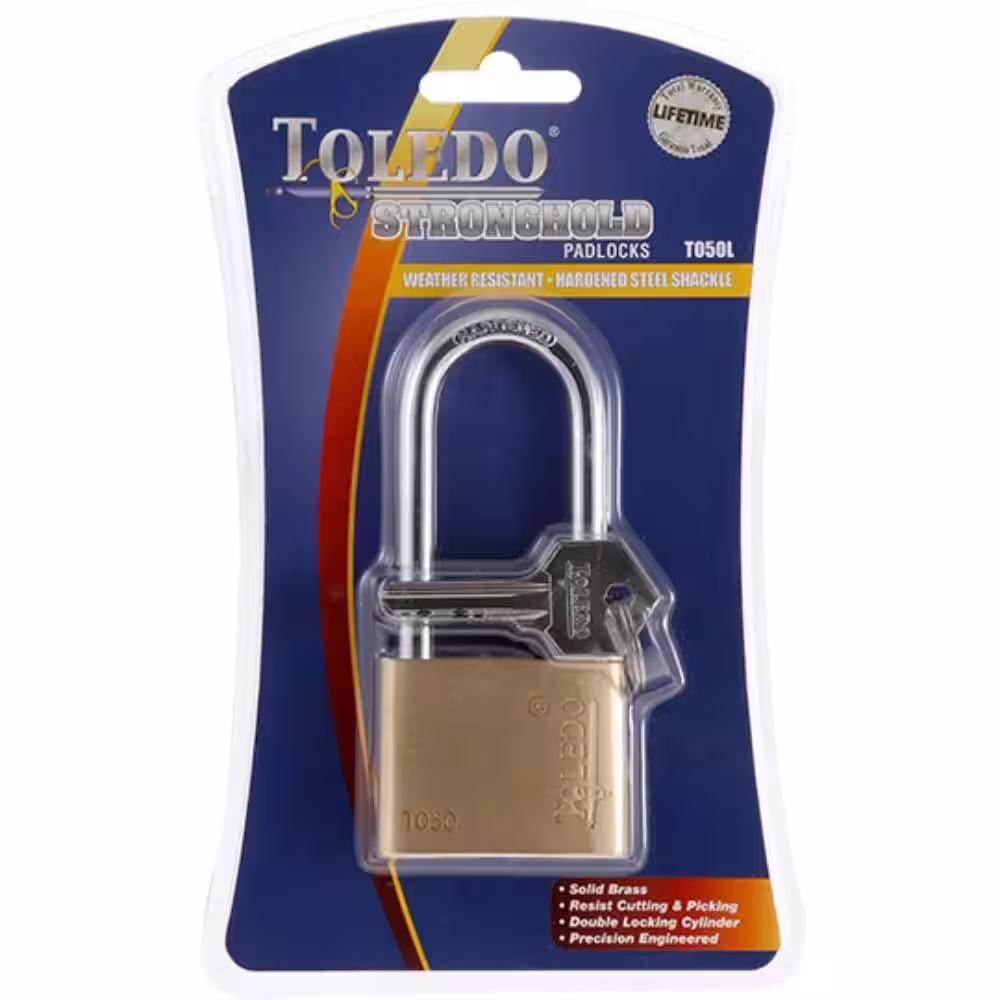 TOLEDO Brass Keyed Padlock