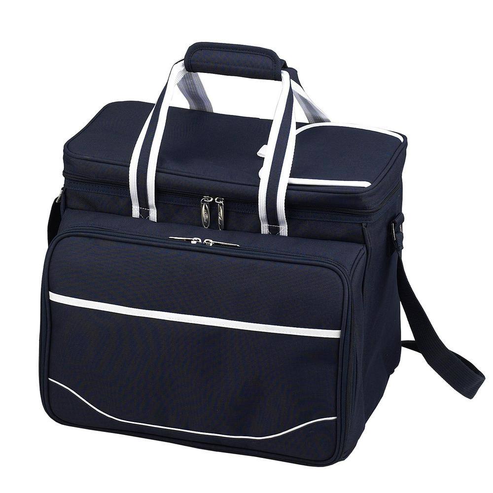 None Deluxe Picnic Cooler for 4 in Bold Navy