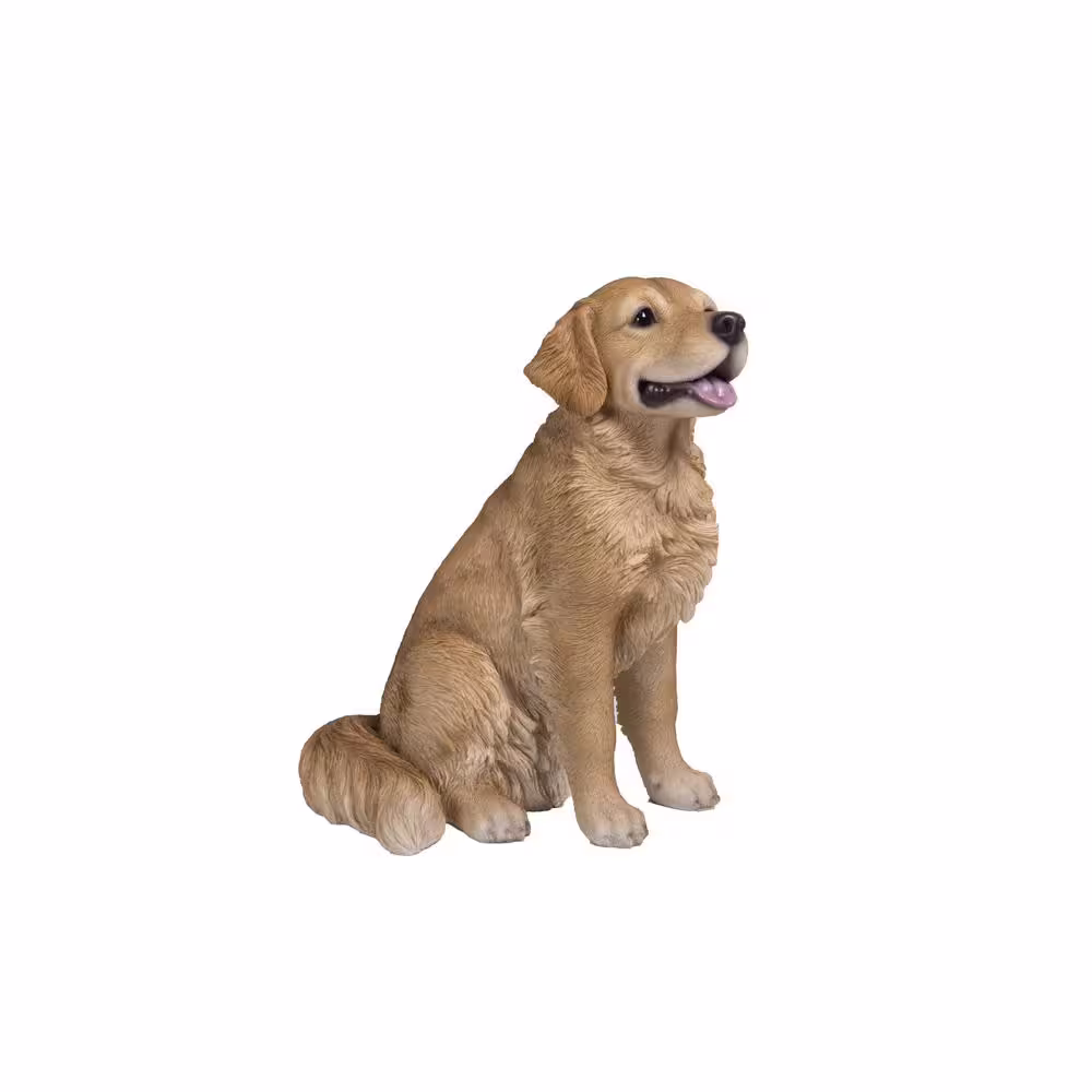 Hi-Line Gift Small Golden Retriever Sitting Statue