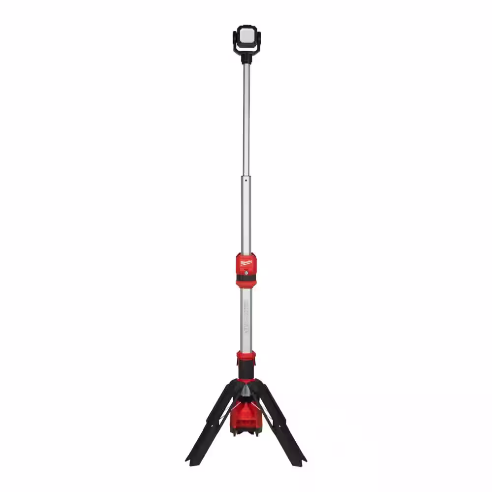 Milwaukee M12 12-Volt Lithium-Ion Cordless 1400 Lumen Rocket LED Stand Light w/High Output 5.0 Ah and 2.5 Ah Batteries and Charger