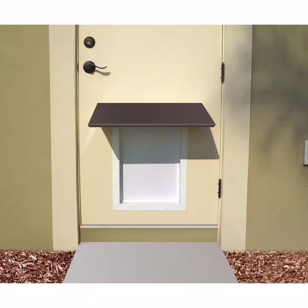 PlexiDor Performance Pet Doors Bronze Universal Pet Door Awning