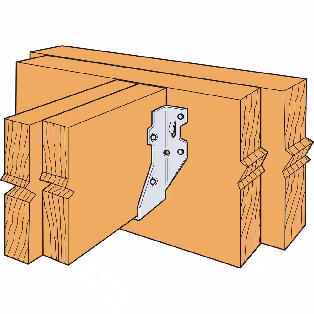 Simpson Strong-Tie LUS 2 in. x 6 in. Stainless-Steel Face-Mount Joist Hanger for Double Nominal Lumber