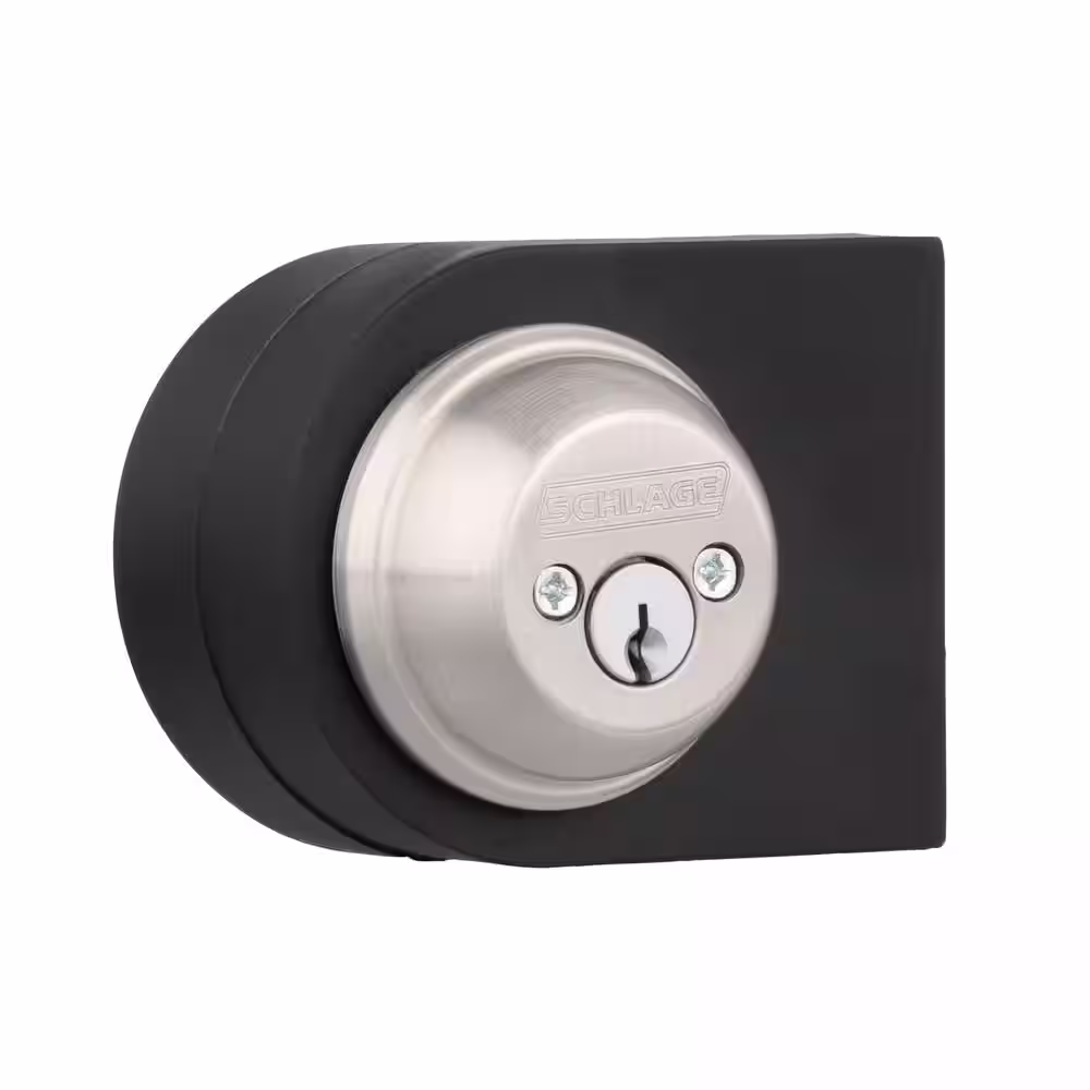 Schlage B62 Series Satin Nickel Double Cylinder Deadbolt Certified Highest for Security and Durability