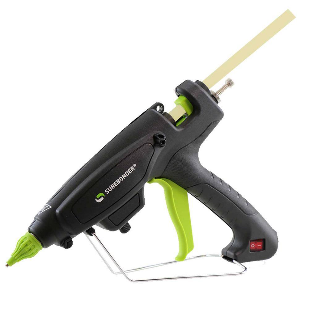 Surebonder 220-Watt Adjustable Temperature Heavy Duty Full Size Glue Gun with 10 in. x 7/16 in. Dia Glue Sticks (5 lb. Bulk Pack)