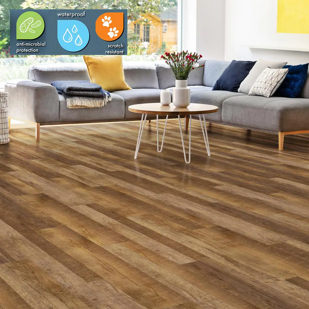 Lifeproof Copperhill 6 MIL x Multi-Width x 48 in. L Click Lock Waterproof Luxury Vinyl Plank Flooring (19.5 sqft/case)