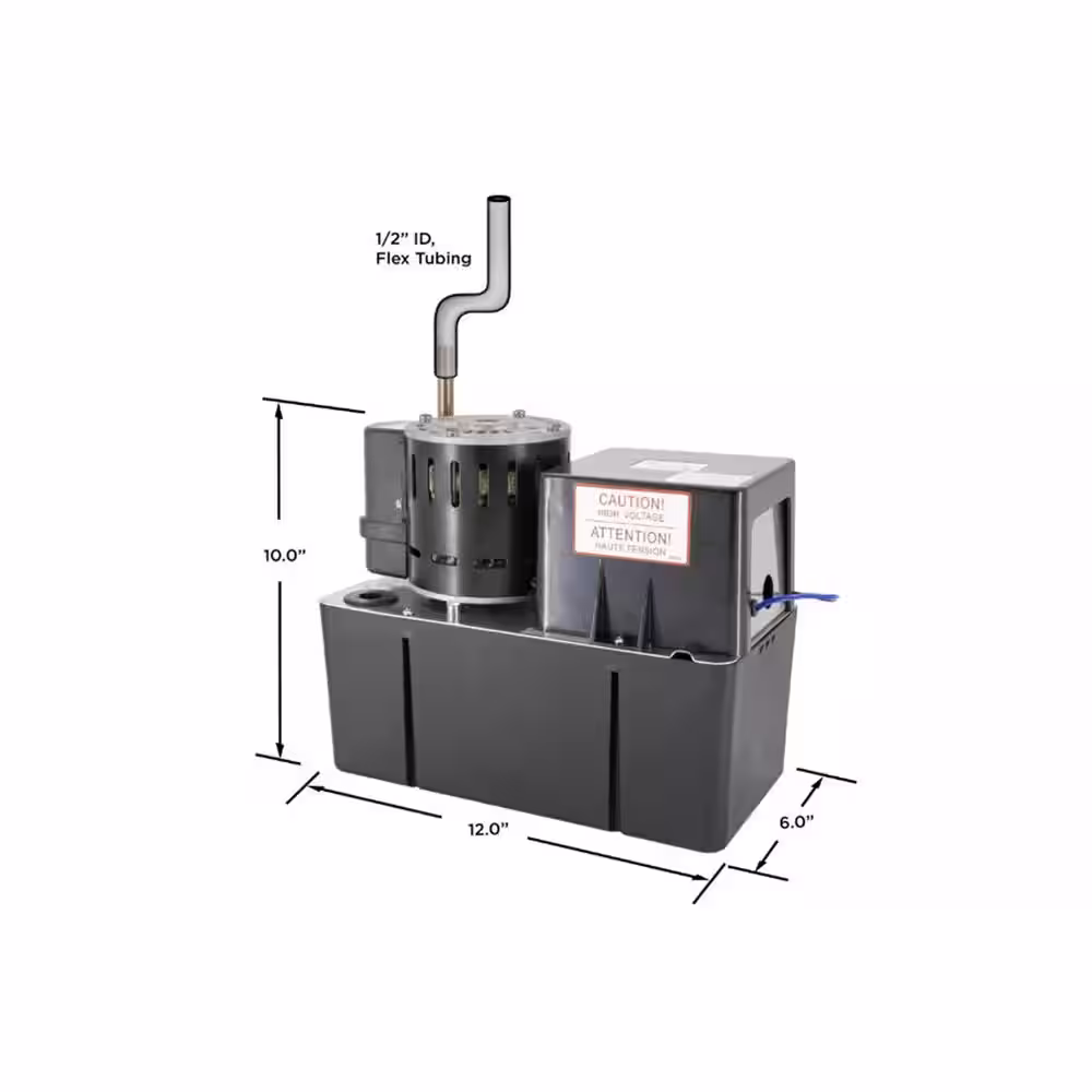 BECKETT Large 230-Volt Condensate Removal Pump with Safety Switch and 50 ft. Maximum Lift