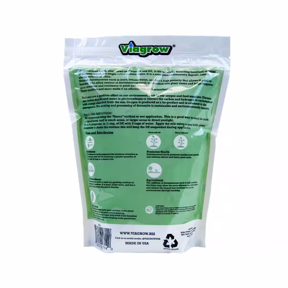 Viagrow 10 oz. Diatomaceous Earth Food Grade
