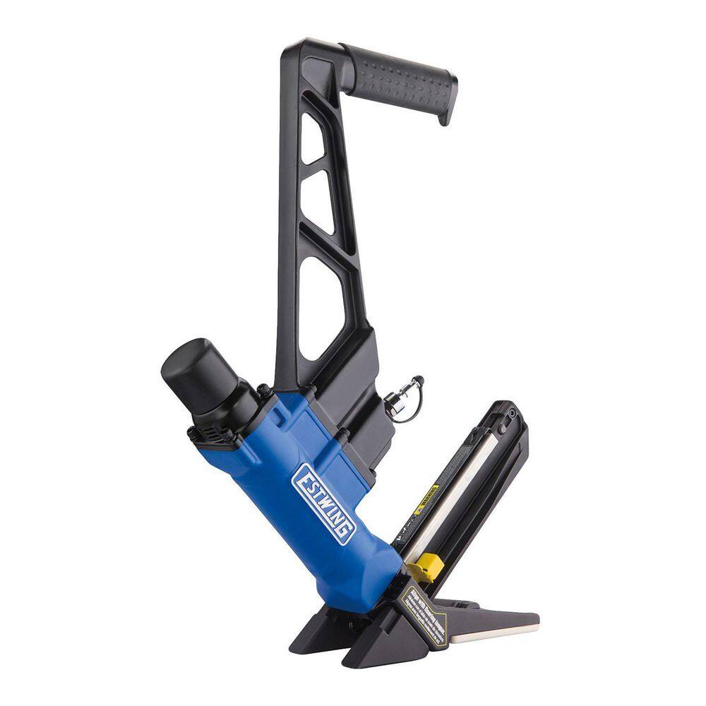 Estwing Pneumatic 2-in-1 15.5-Gauge and 16-Gauge 2 in. Flooring Nailer and Stapler with Bag