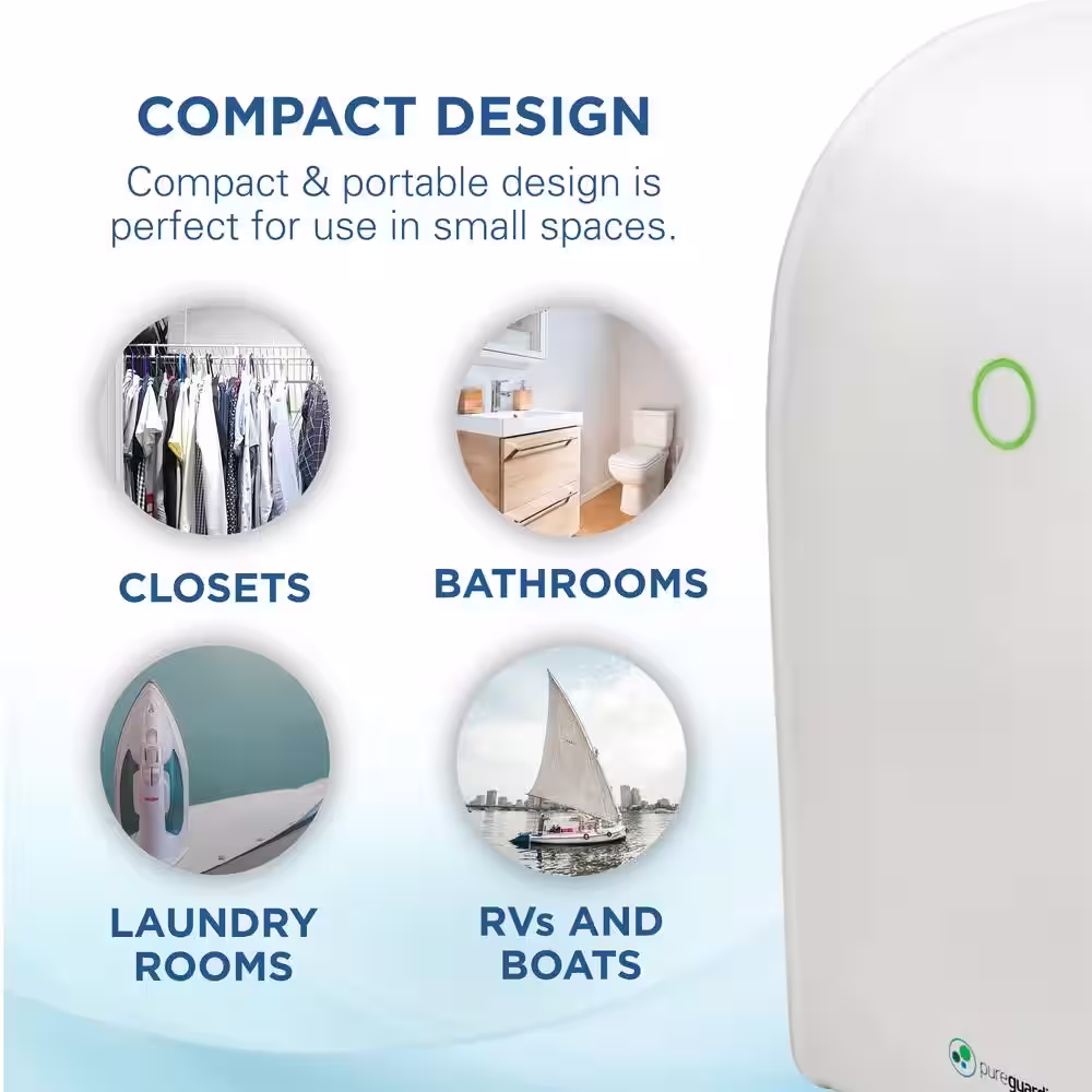 Pure Guardian 0.33 Gal. Small Space Dehumidifier