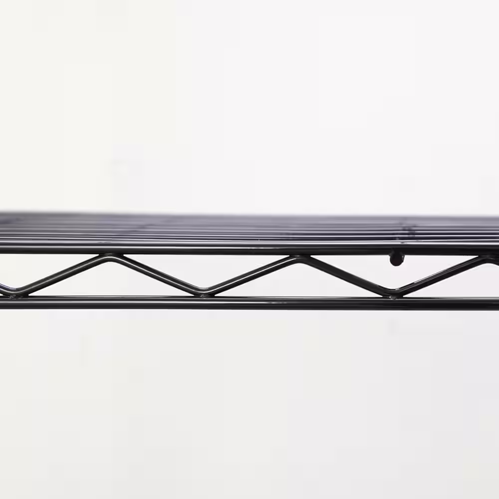 mzg Black Coating 5-Tier Steel Garage Storage Utility Wire Shelving Unit with 4-Casters (14 in. x 30 in. x 59 in.)