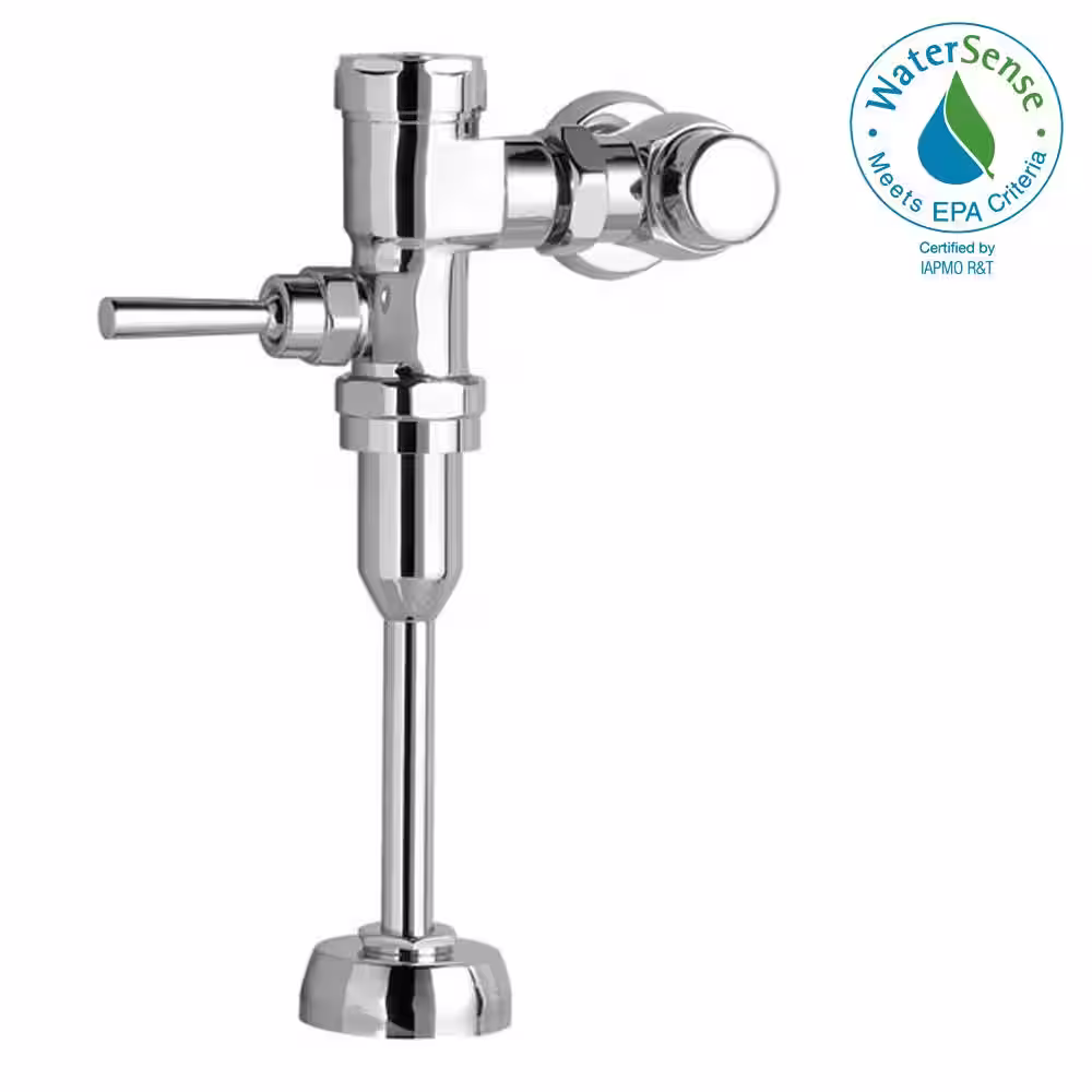 American Standard Ultima Manual FloWise 0.125 GPF Exposed Urinal Flush Valve in Polished Chrome for 0.75 in. Top Spud