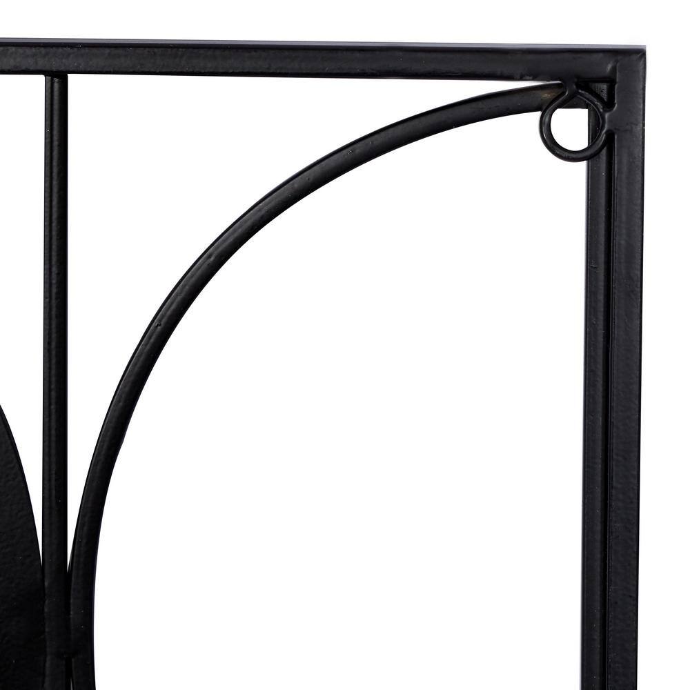 None Brown Metal Contemporary Wall Decor (Set of 2)