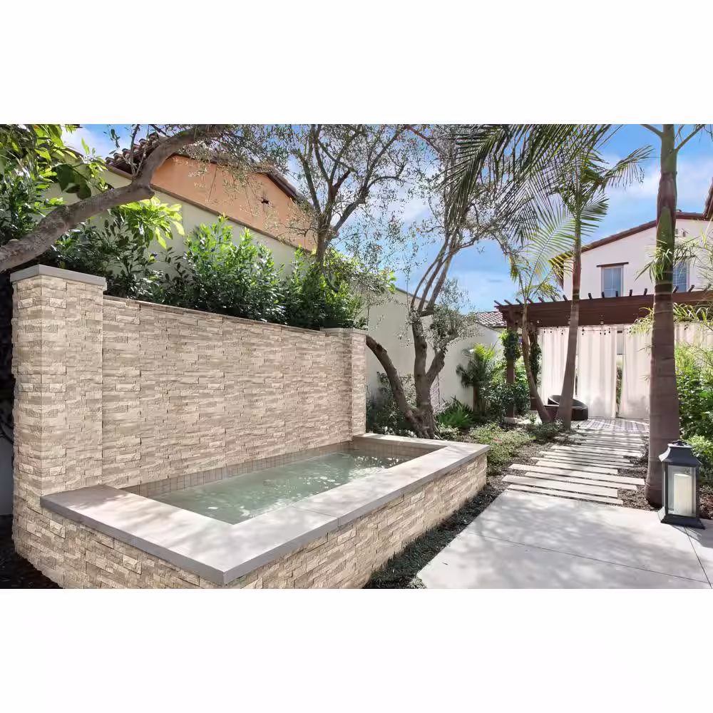 MSI Roman Beige Ledger Panel 6 in. x 24 in. Natural Travertine Wall Tile (6 sq. ft./case)