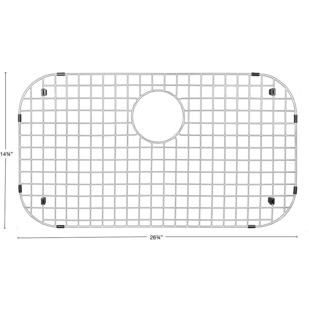 Karran 26-3/4 in. x 14-3/4 in. Stainless Steel Bottom Grid