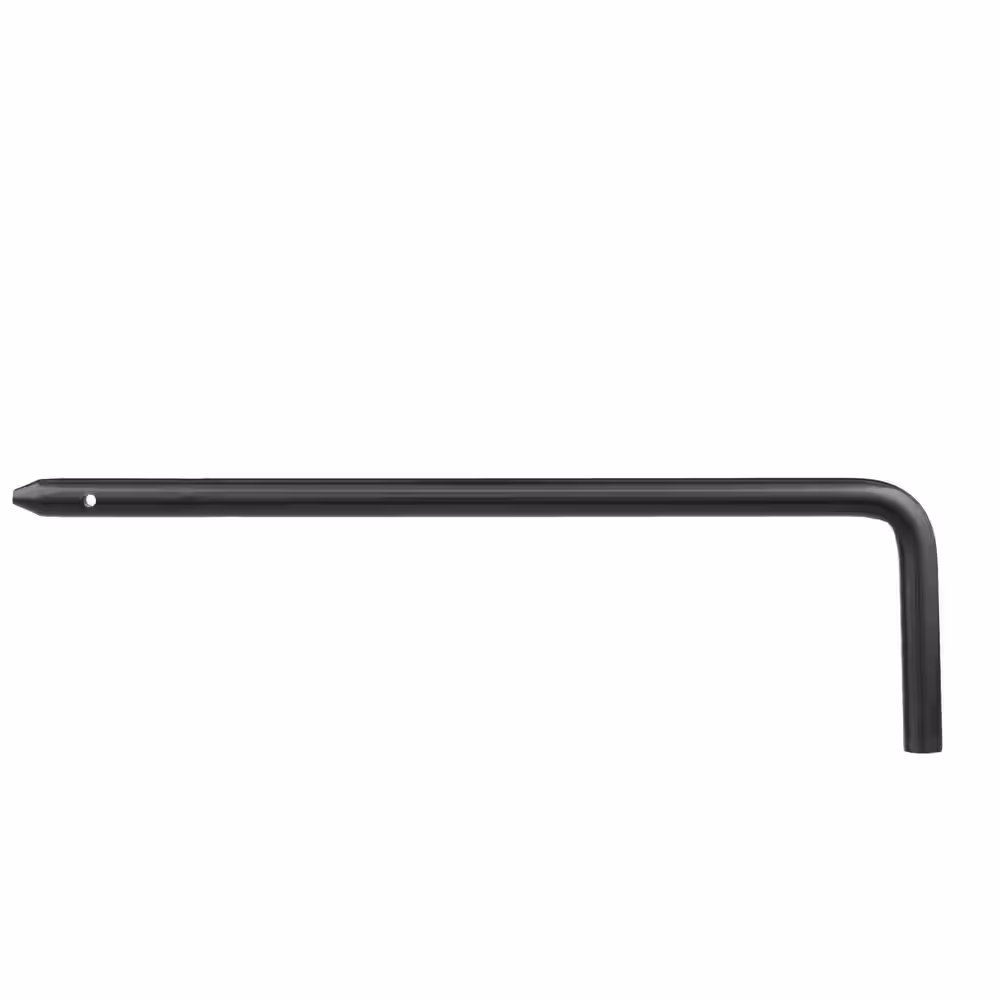 Everbilt 12 in. Black Gate Cane Bolt