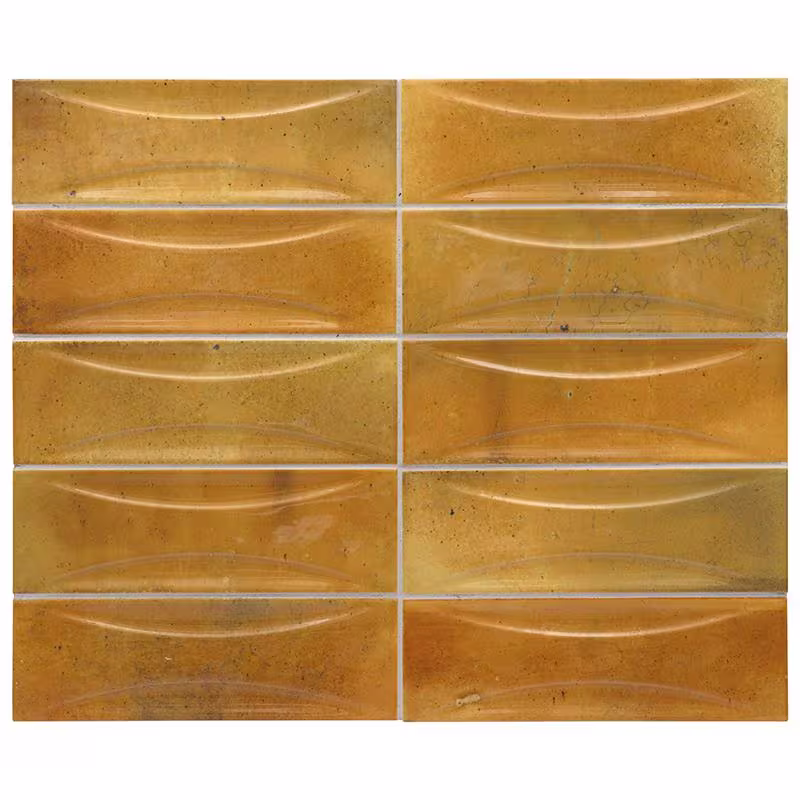 Apollo Tile Antiek Orange 2.58 in. x 7.9 in. Glossy Ceramic Subway Deco Wall Tile (5.38 sq. ft./case) (38-pack)