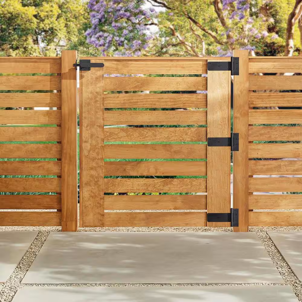 Everbilt 6 in. Slate Grey Modern T-Hinge with Rust Defender