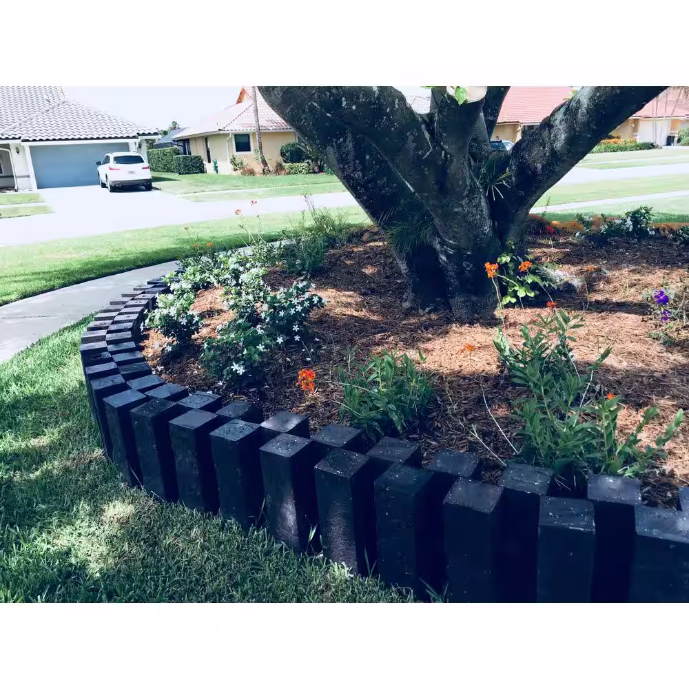 BestPLUS 6 in. x 6 in. x 8 ft. Recycled Plastic Black Lumber Timber (G-Grade)