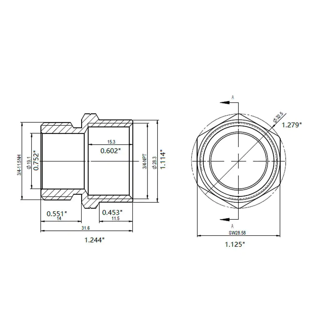 Everbilt 3/4 in. MHT x 3/4 in. FIP Brass Adapter Fitting