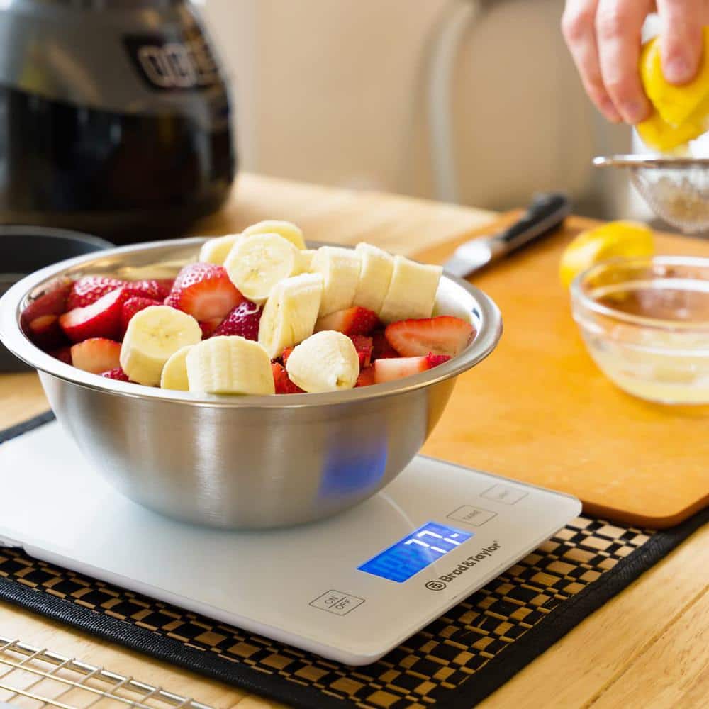 None White Ultra Thin Professional Digital Kitchen Food Scale
