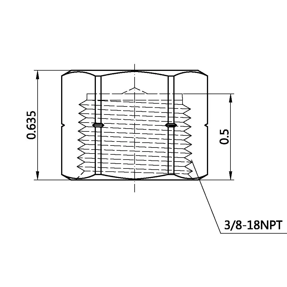 Everbilt 3/8 in. FIP Brass Cap Fitting