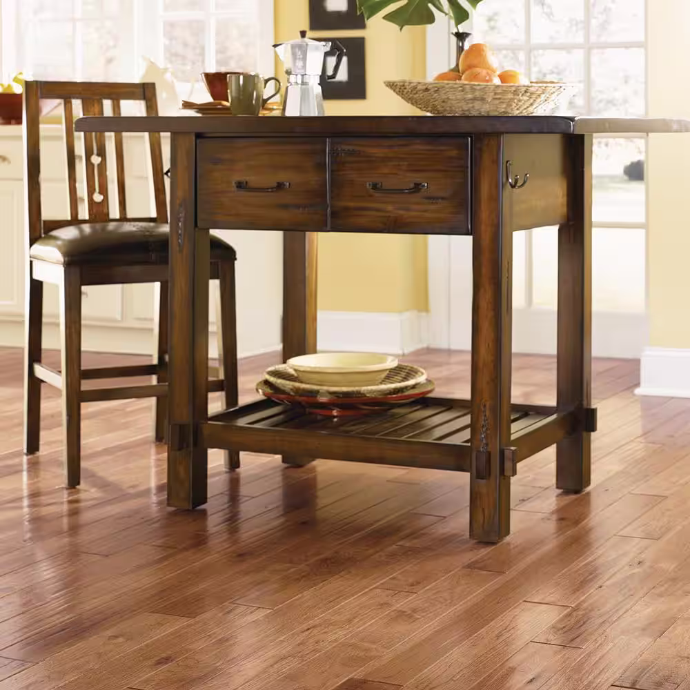 Blue Ridge Hardwood Flooring Hickory Vintage Barrel Hand Sculpted 3/4 in. T x 4 in. W x Random Length Solid Hardwood Flooring (16 sqft / case)