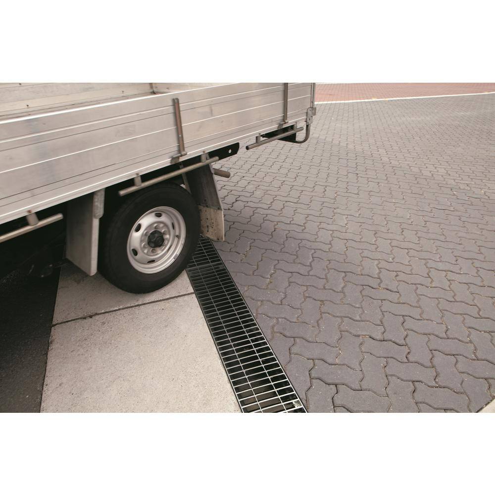 RELN Storm Master Deep Series 10.75 in. x 40 in. High Capacity Channel Drain with Class B Steel Grate (6-Pack)