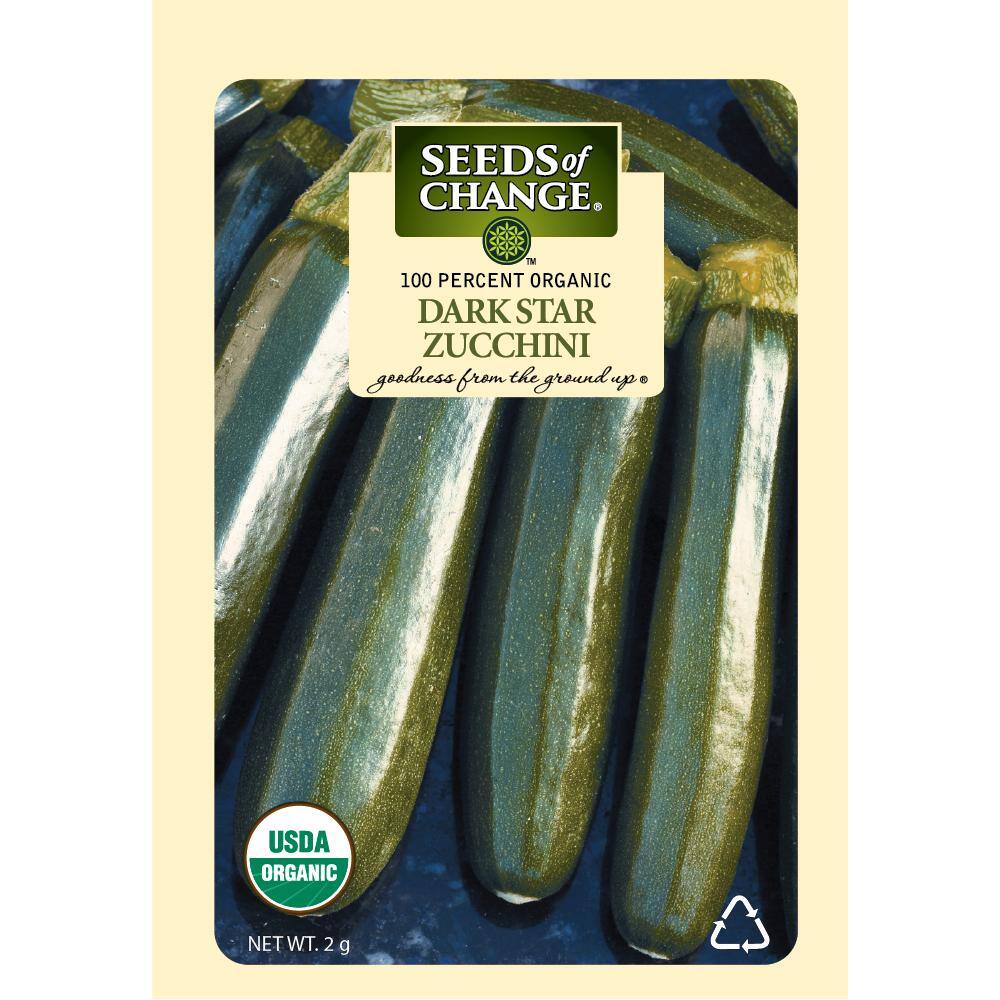 Seeds of Change Squash, Dark Star Zucchini Seeds Pack