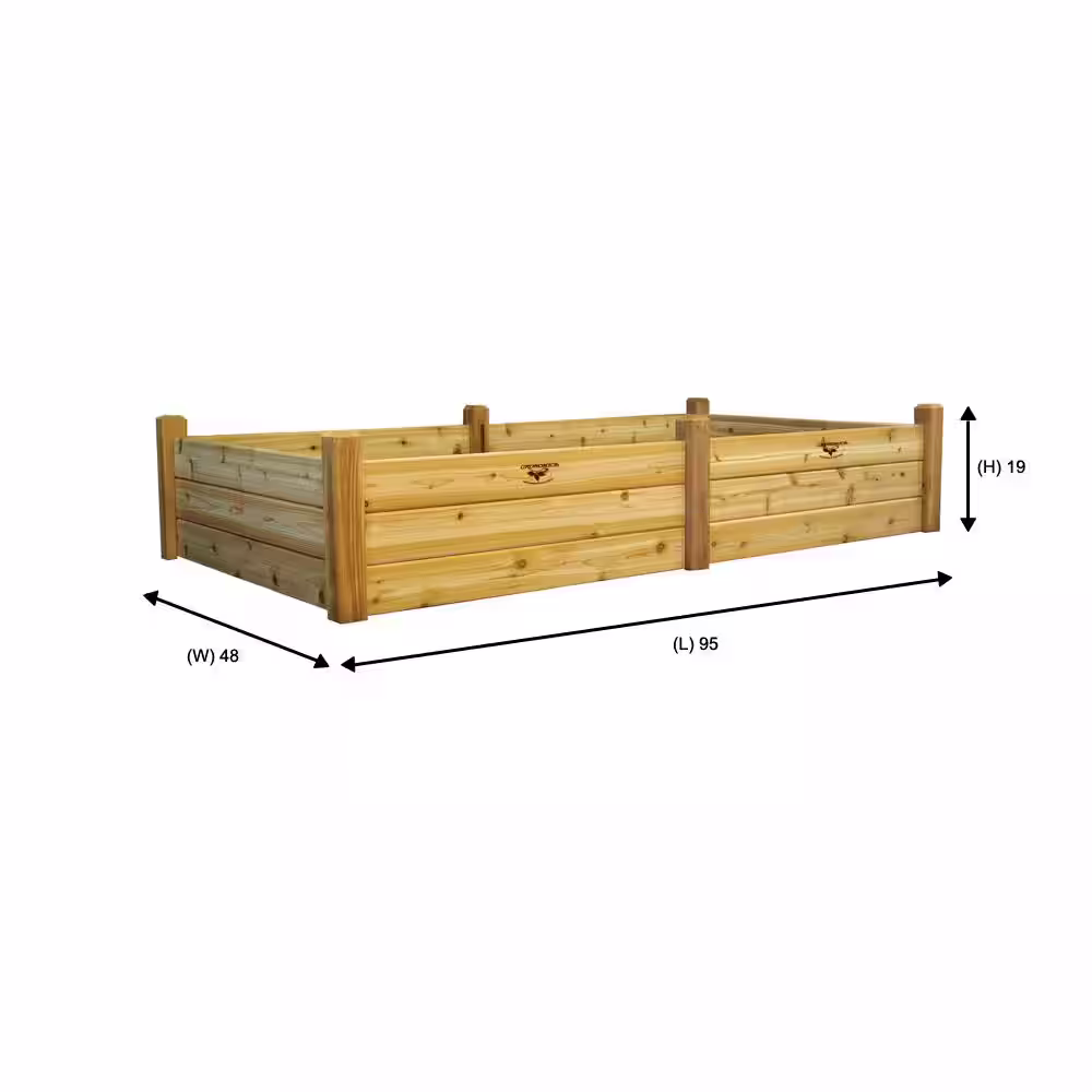 Gronomics 48 in. x 95 in. x 19 in. Raised Garden Bed