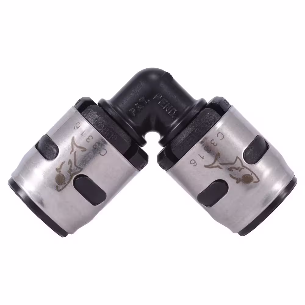 SharkBite 1/2 in. Push-to-Connect EVOPEX Plastic 90-Degree Elbow Fitting (6-Pack)