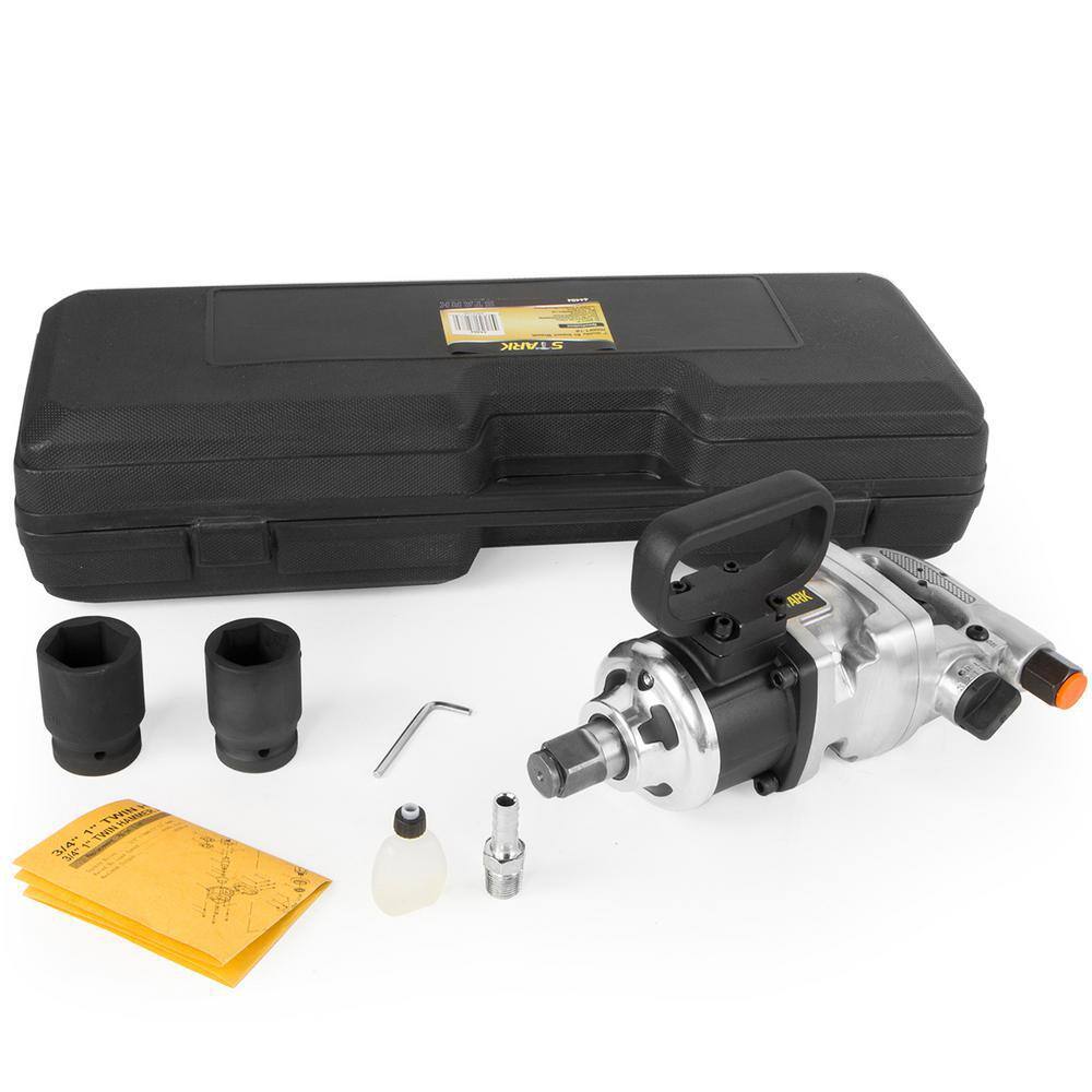 STARK USA 2,200 ft./lbs. 1 in. Heavy-Duty Stubby Impact Wrench